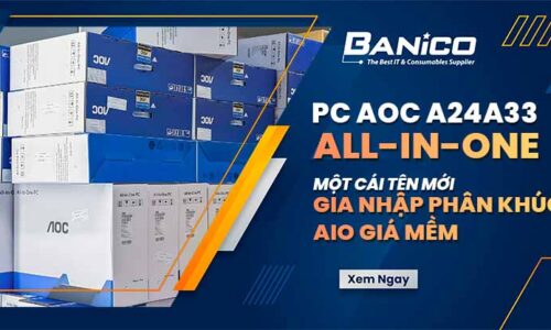 PC AOC A24A33-2FN2N8F: Một cái tên mới gia nhập phân khúc AIO giá mềm